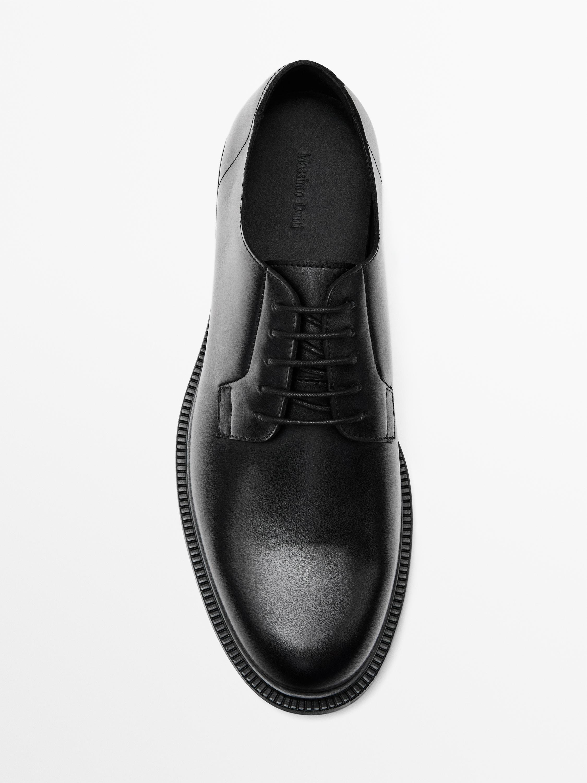 Leather derby shoes